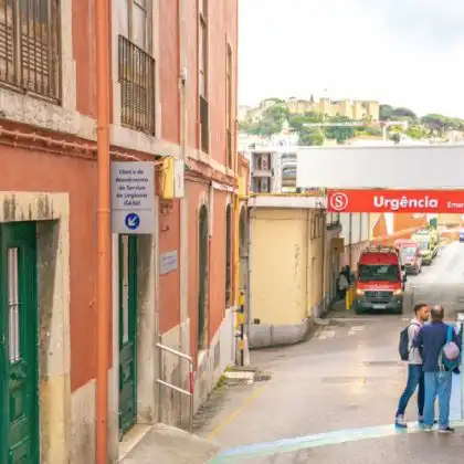 Entrada de hospital em Portugal