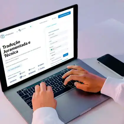 Acessando o site da eTraduções