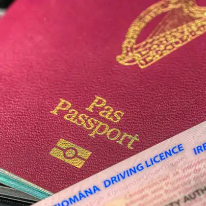 Passaporte de um cidadão irlandês