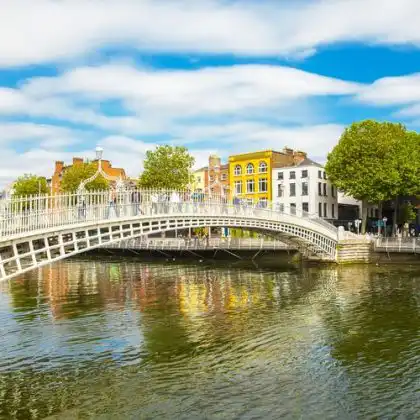 Ha'Penny Bridge, em Dublin