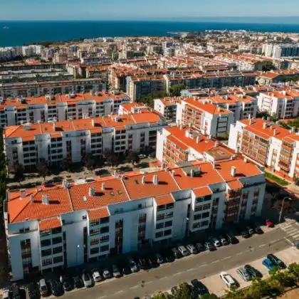 Vista aérea de Oeiras, Portugal.