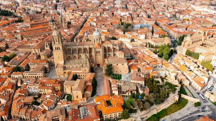 Centro de Salamanca visto de cima