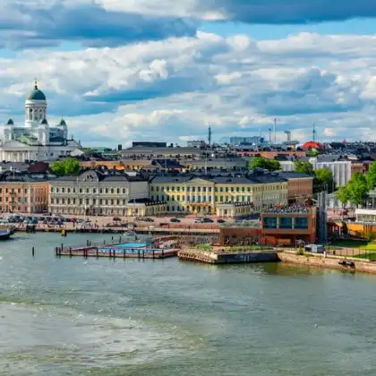 Cidade de Helsinque, capital da Finlândia