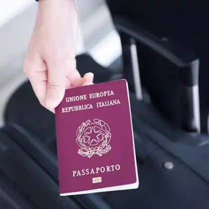 passaporte italiano no aeroporto