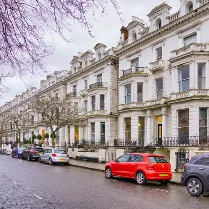 Pembridge Square Garden no bairro de Notting Hill, Londres