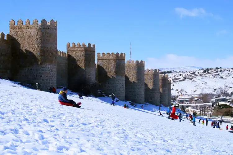 Neve no inverno na Espanha
