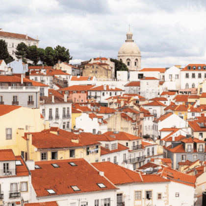 Cidade de Lisboa vista de cima