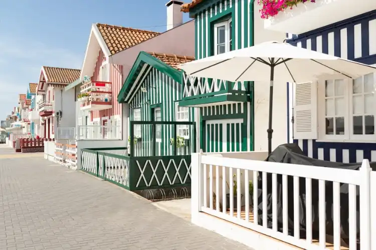 Casas coloridas em Aveiro, Portugal