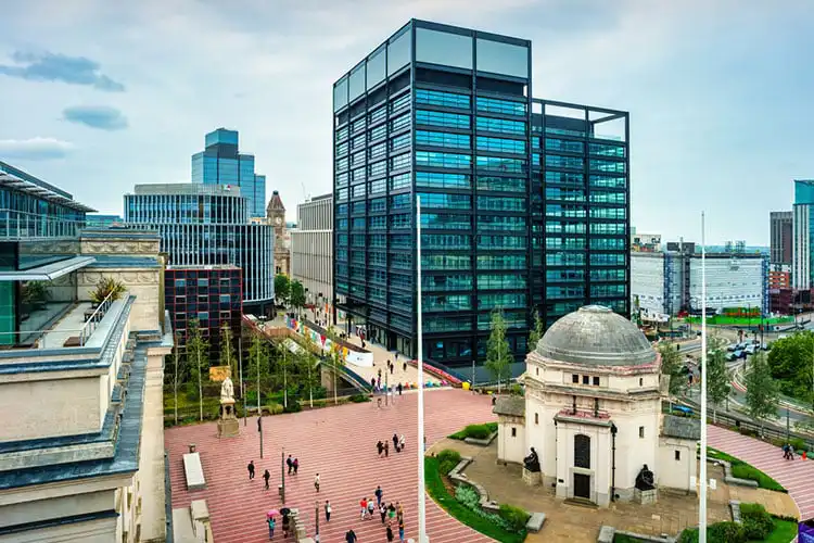 Centro de Birmingham na Inglaterra
