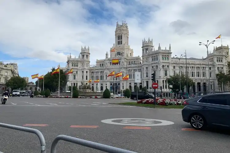 Palácio de Cibeles em Madrid Espanha