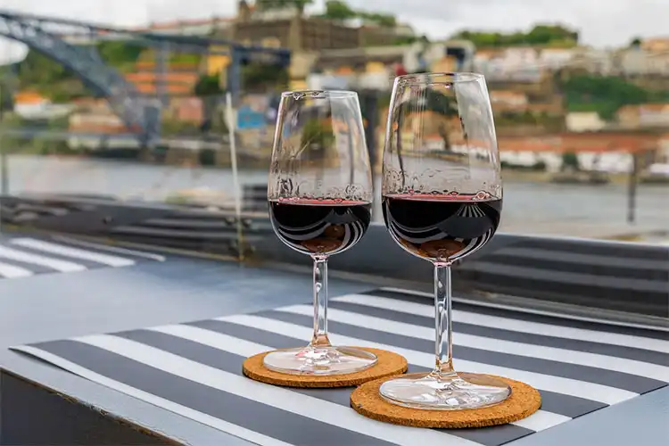 cálice de vinho do Porto