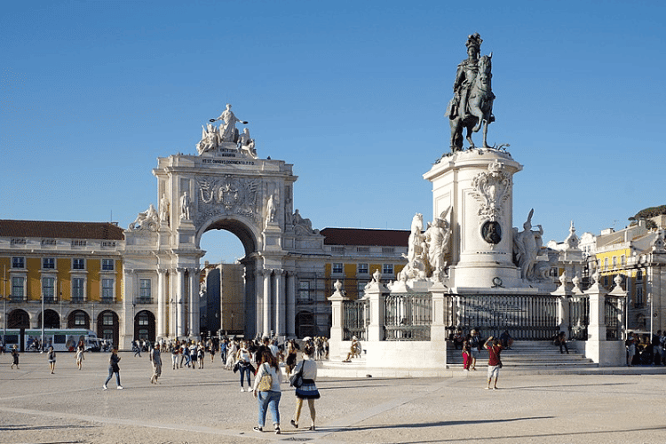 Terreiro do Paço, um dos pontos mais turísticos de Lisboa