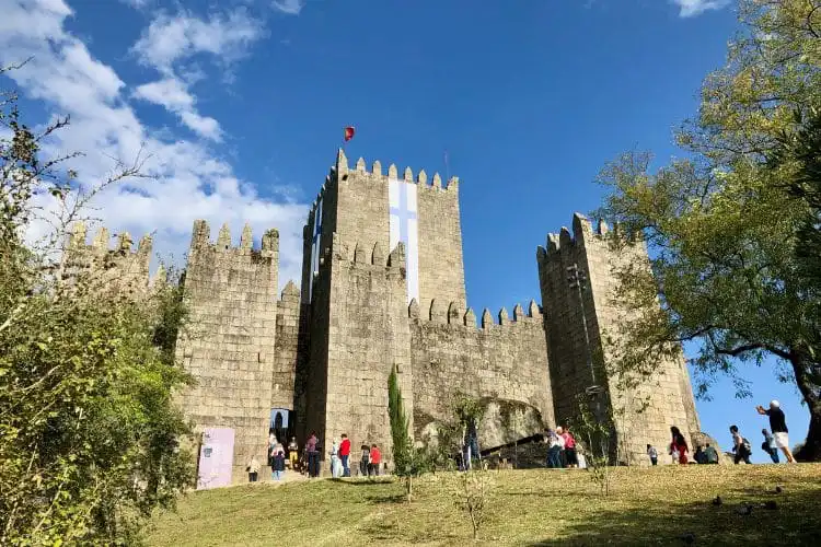 Castelo de Guimarães em Portugal.