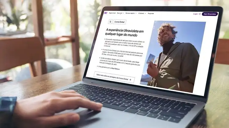 Site da conta global Nubank