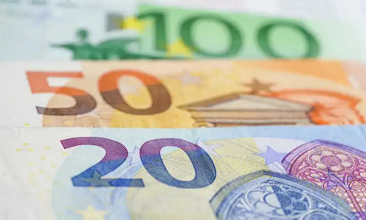 Detalhes das notas de Euro