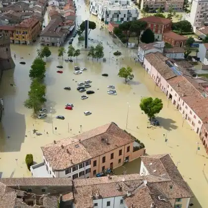As enchentes na Itália afetaram principalmente a região de Emilia Romagna