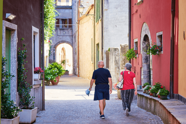 A Itália oferece uma ótima qualidade de vida aos aposentados.