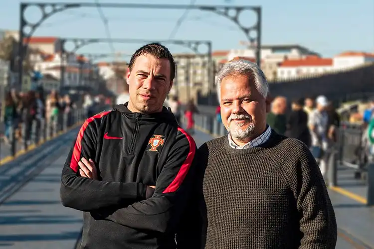 Fellipe e André Luiz, treinadores de futsal