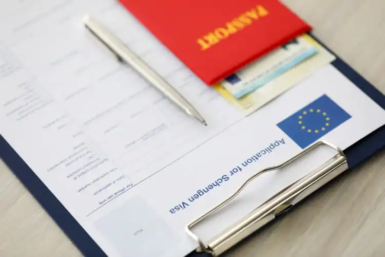 Formulário visto Schengen