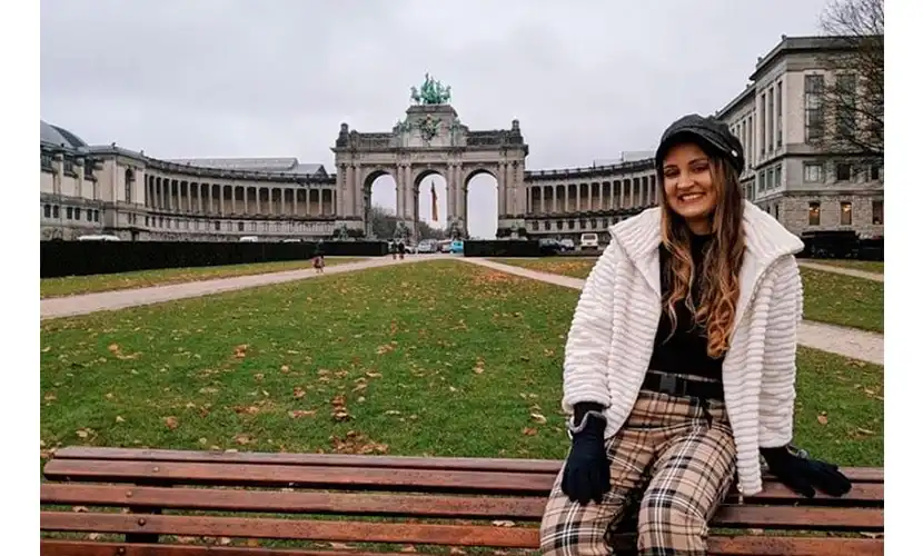 Letícia Mendes teve dificuldades com o clima da capital belga.