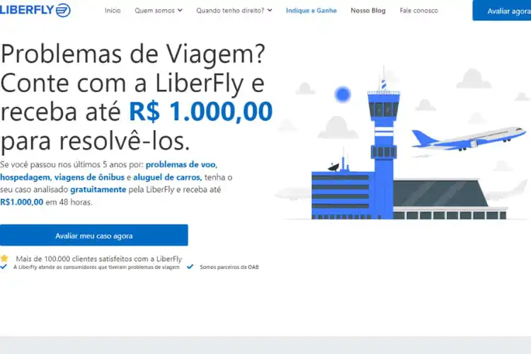 Liberfly pode ajudar com voo cancelado.