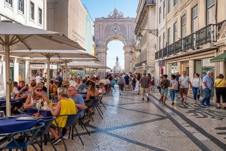Rua Augusta em Lisboa, Portugal