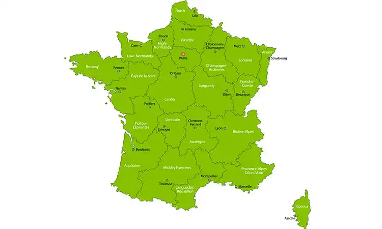mapa franca