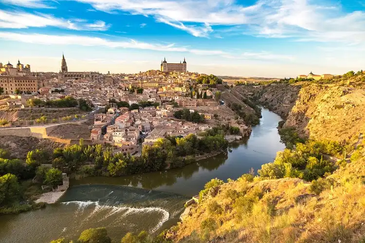 Vista de Toledo e Río Tajo