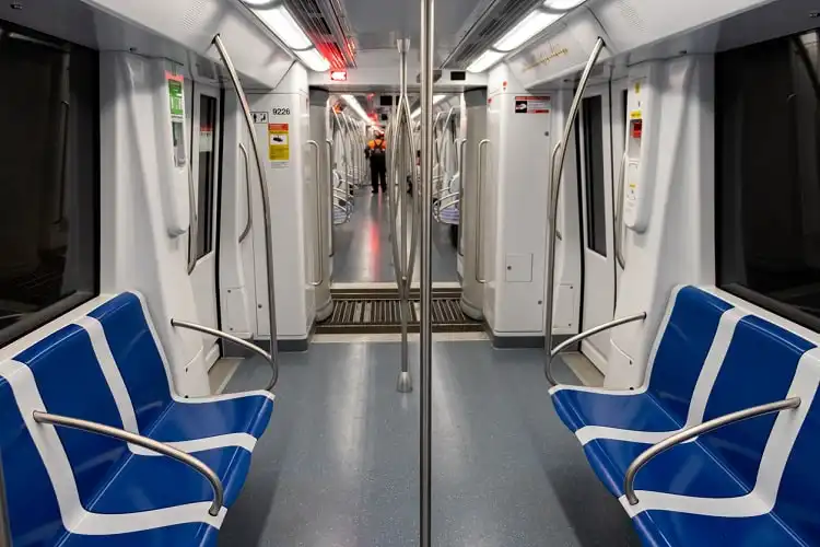 Metrô vazio em Barcelona