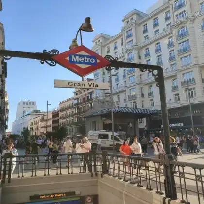Estação de Gran Vía, do metrô de Madrid