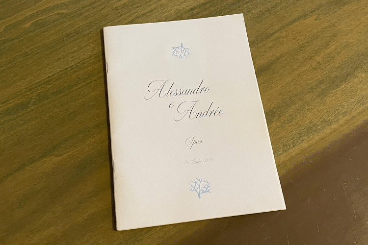 Missal de casamento realizado na Itália