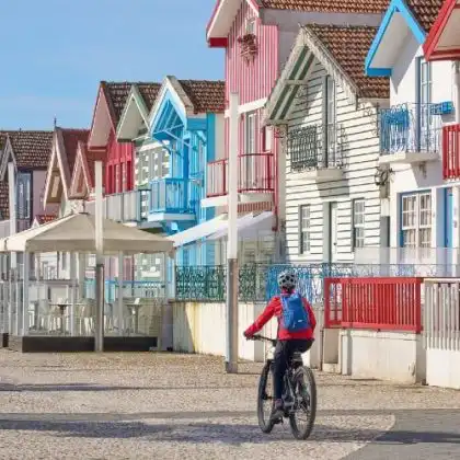 Casas coloridas em Aveiro