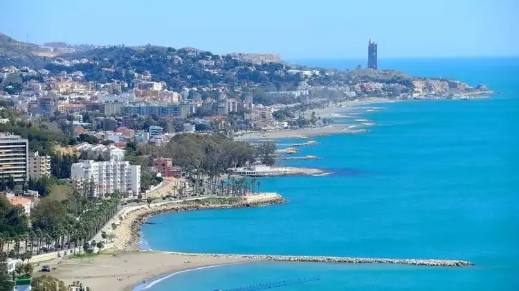 Costa de Málaga, em Andaluzia, Espanha.