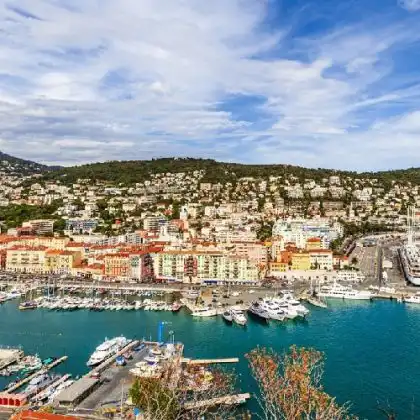 Vista da cidade Nice, na França.