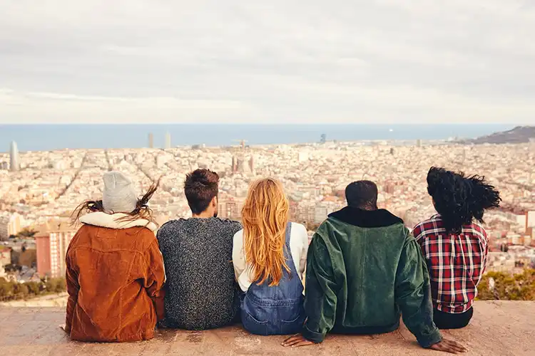 Vista panorâmica de Barcelona, Espanha