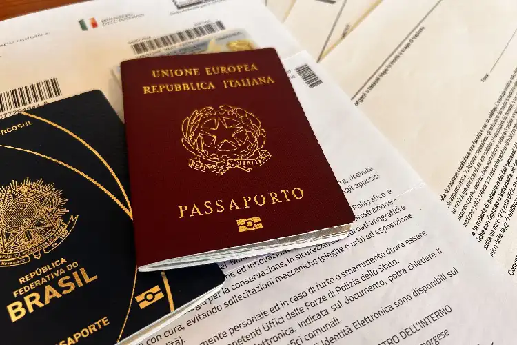 Passaportes e documentos para cidadania italiana para netos e bisnetos