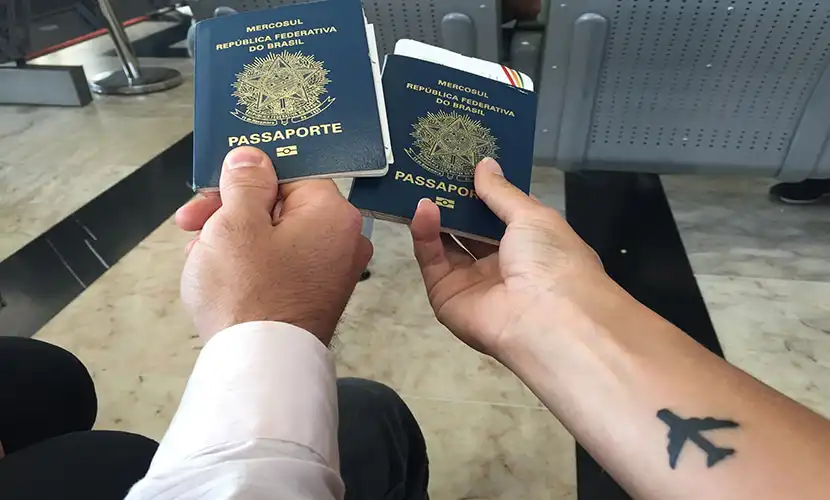 Passaporte venceu no exterior aeroporto