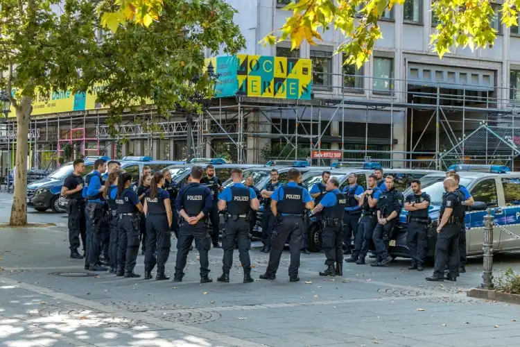 Policiais da Alemanha reunidos