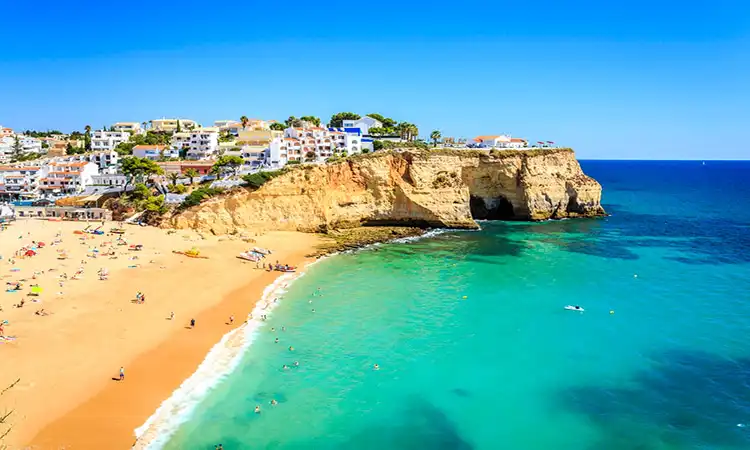praia e sol no Algarve