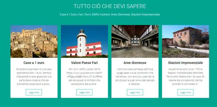 Projeto casas a 1 euro na Itália