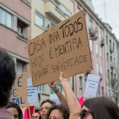 Protestos pela habitação em Portugal
