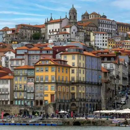 Prédios da ribeira em Porto, Portugal