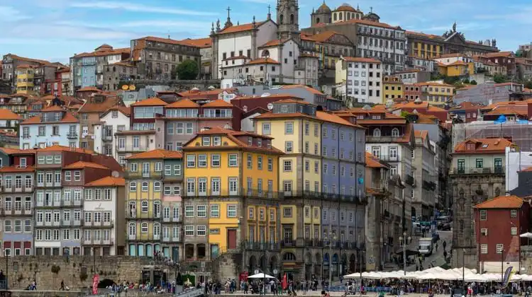 Prédios da ribeira em Porto, Portugal
