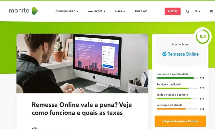 Remessa Online é seguro site monito