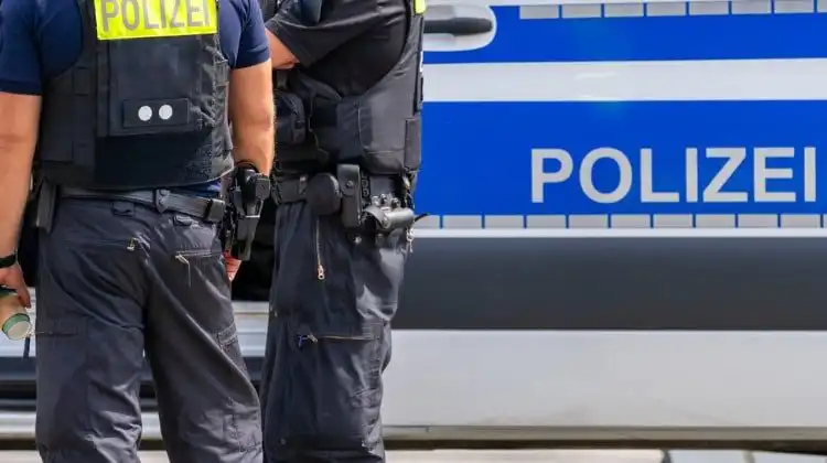 Polícia garante a segurança na Alemanha