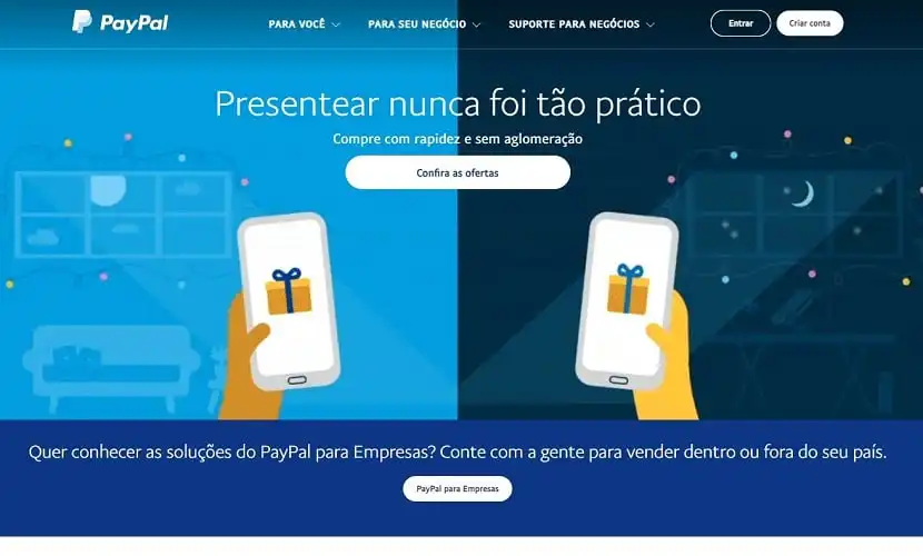 site do PayPal