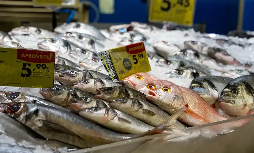 supermercado em Portugal peixaria