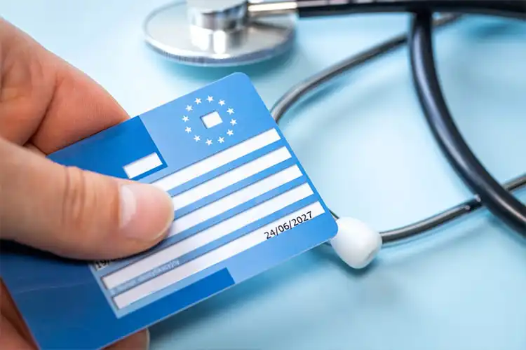 cartão da tarjeta sanitaria Europea