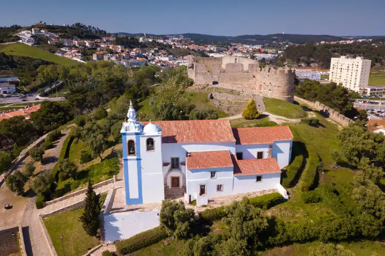 Vista aérea de Torres Vedras em Portugal 