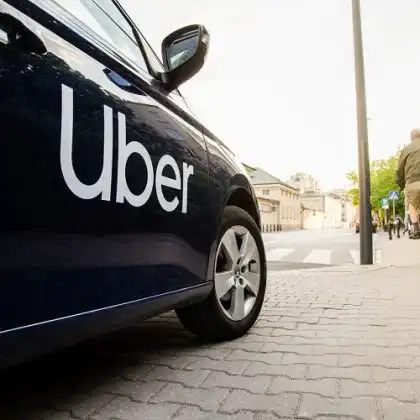 Carro da Uber em Portugal